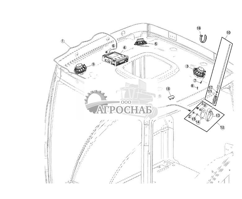 Радиоприемник, антенна и динамик, стандартное исполнение - ST75119 426.jpg